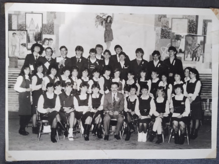 Végzős osztálykép 1991-ből