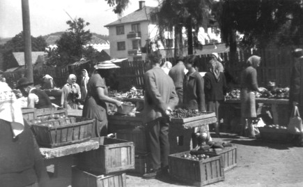 A gyergyói szombati piac helyszíne az 1960-as években