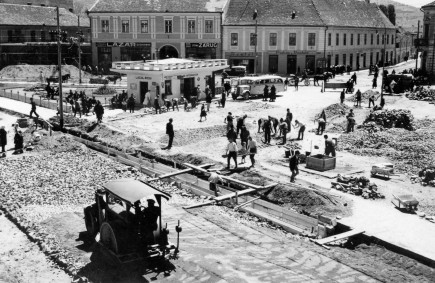A főtér átalakítása Gyergyószentmiklóson. Szilágyi József-album