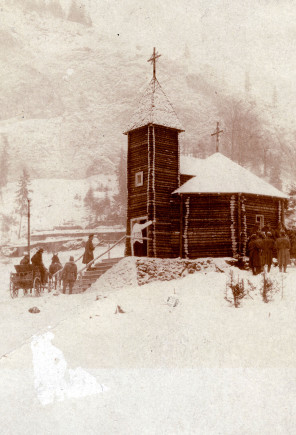 Gyilkostó, a Ludendorff-kápolnánál 1917 telén