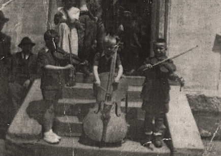 Muzicieni tineri din Suseni, la Ciumani